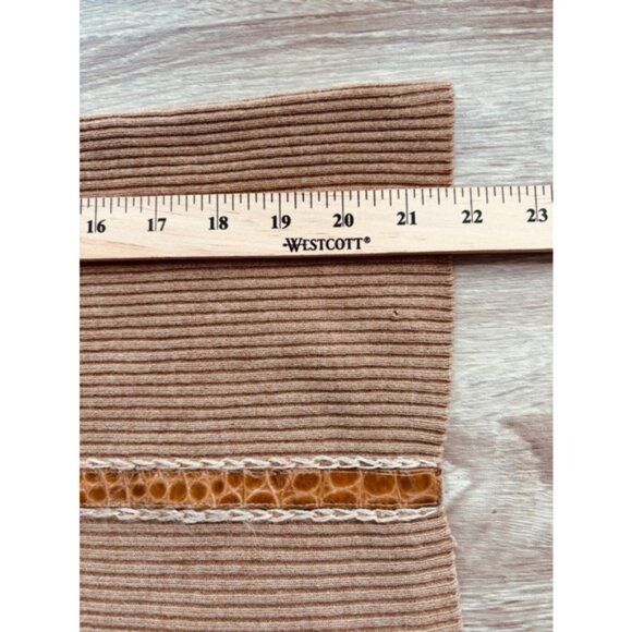 Escada Camel Virgin Wool Knit Sweater Extra Small - Picture 10 of 10